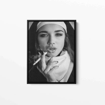 Smoking Nun Canvas