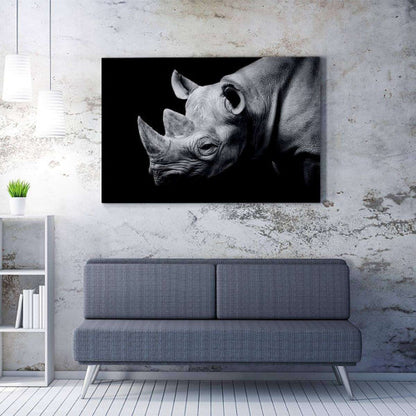 Rhino Photography Animal Canvas