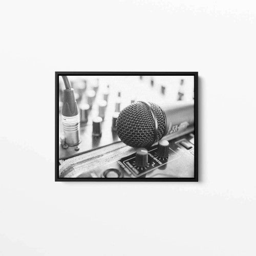 Microphone Music Canvas