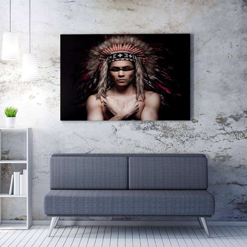 Indian Native Photography Canvas