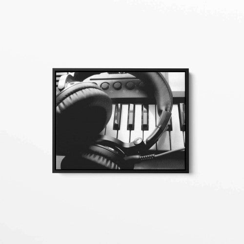 Headphone Keyboard Music Canvas