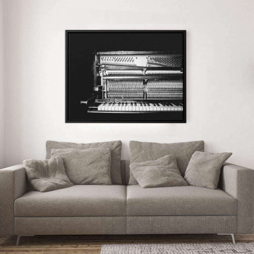 Old Piano Music Canvas