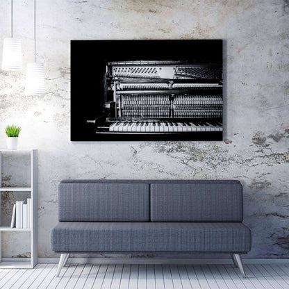 Old Piano Music Canvas