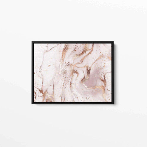 Rose Gold Liquid Abstract Canvas