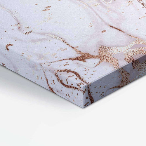 Rose Gold Liquid Abstract Canvas