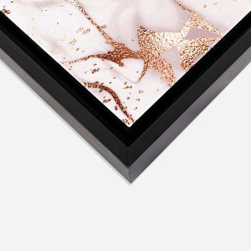 Rose Gold Liquid Abstract Canvas