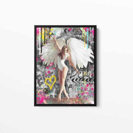 Angel Model Graffiti Pop Art Canvas