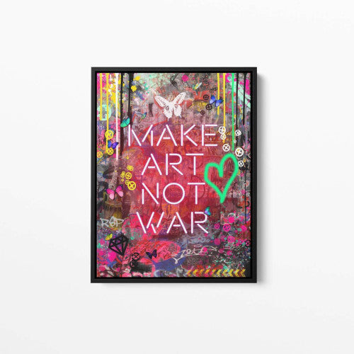 Make Art Not War Graffiti Canvas