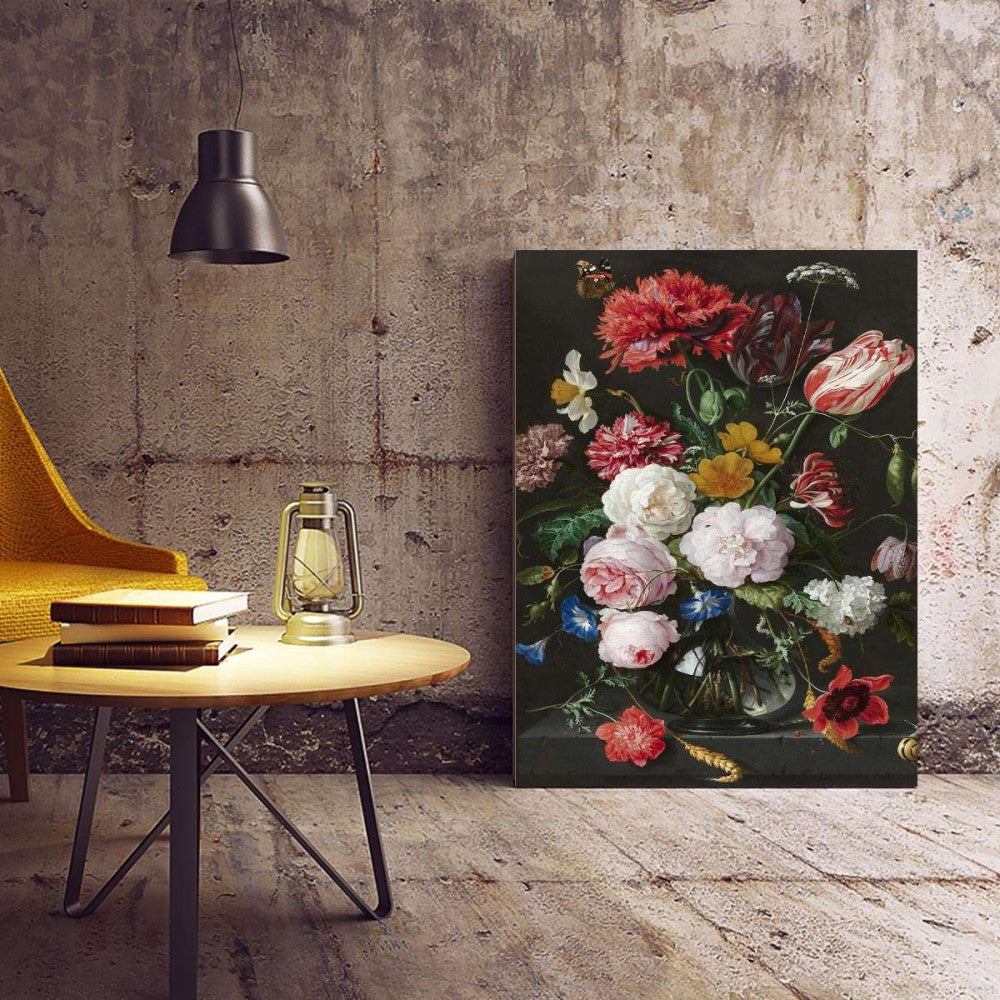 Floral Still life Tulips Peonies Canvas