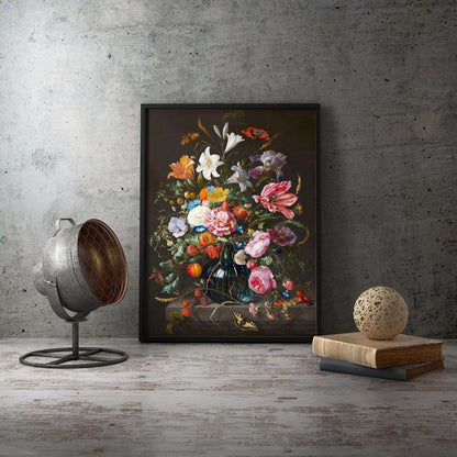 Floral Still Life Tulips Roses Canvas