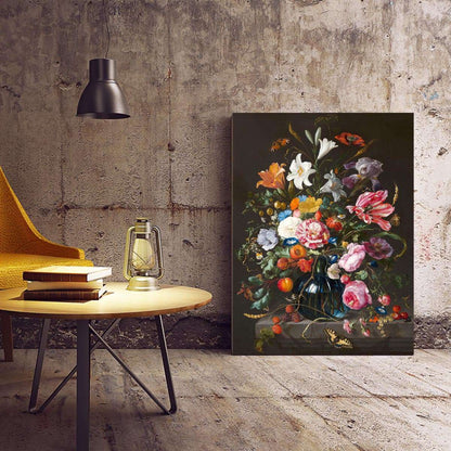 Floral Still Life Tulips Roses Canvas