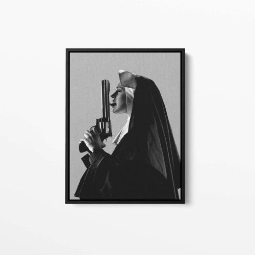 Nun with a gun Canvas