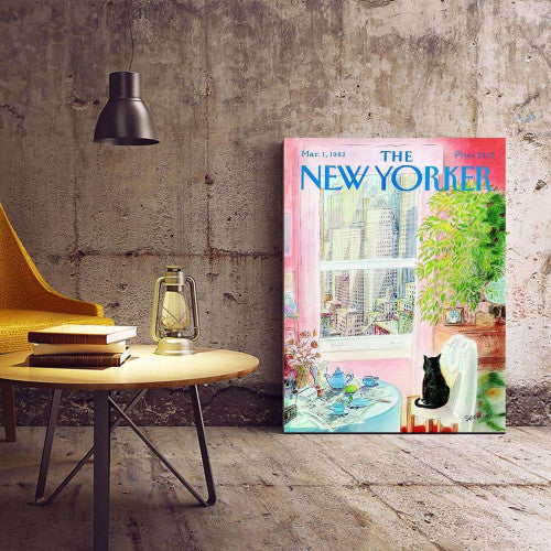 The New Yorker Watercolour Magazine 001 Canvas