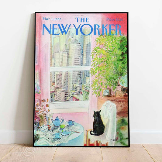 The New Yorker Watercolour Magazine 001 Canvas