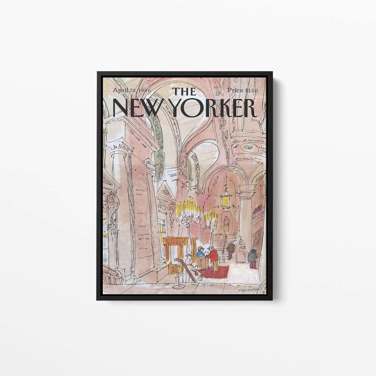 The New Yorker Watercolour Magazine 003 Canvas