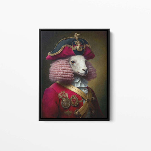 Admiral Woolskin Sheep Animal Canvas