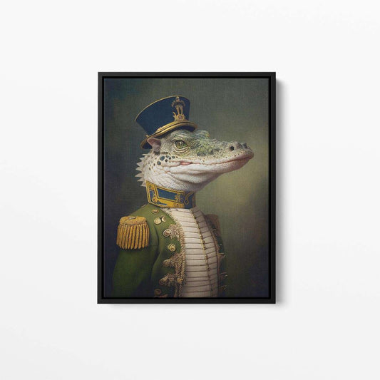 Adolf The Aligator Animal Canvas