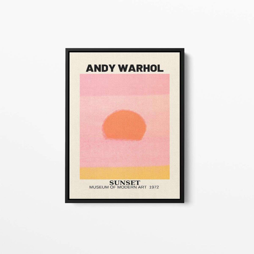 Andy Warhol Sunset Canvas