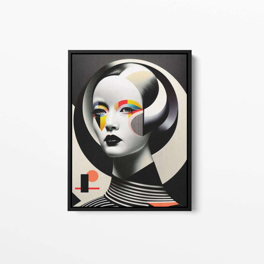 Bauhaus Lady 01 Abstract Fashion Canvas