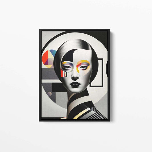 Bauhaus Lady 03 Abstract Fashion Canvas