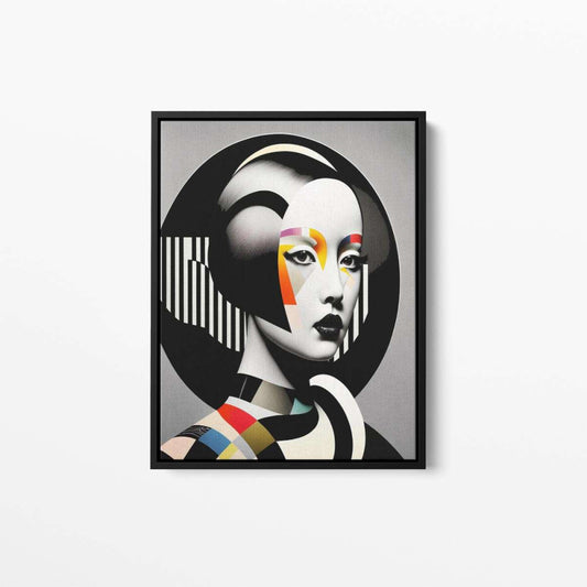 Bauhaus Lady 04 Abstract Fashion Canvas