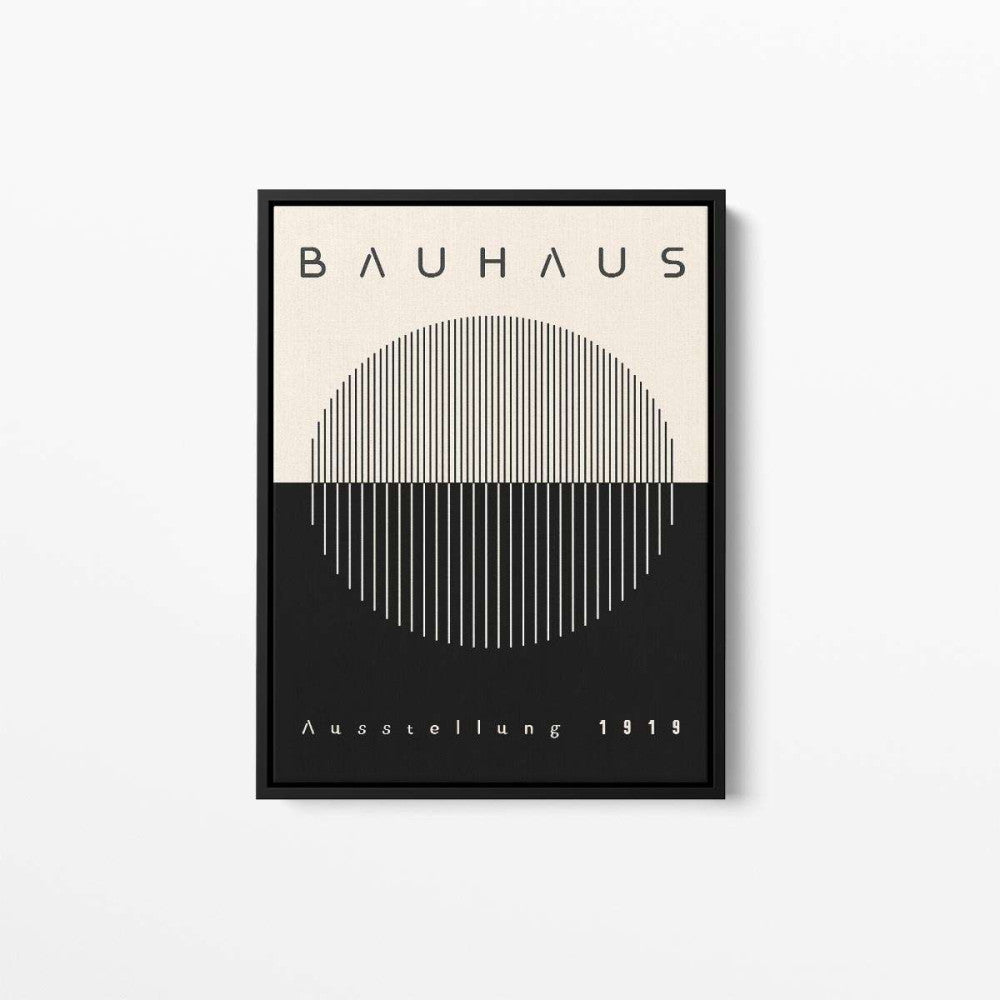 Bauhaus Monochrome 02 1919 Abstract Canvas