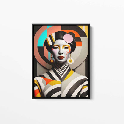 Bauhaus Oriental Lady 01 Abstract Fashion Canvas