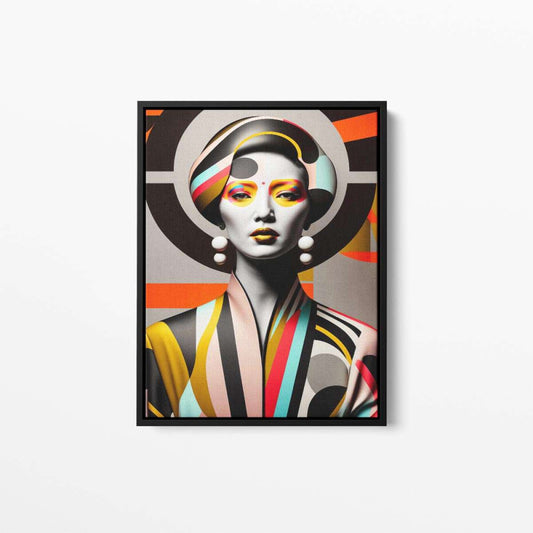 Bauhaus Oriental Lady 02 Abstract Fashion Canvas