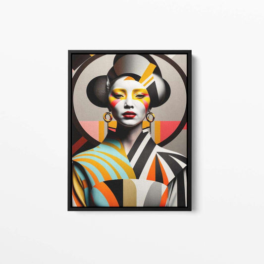 Bauhaus Oriental Lady 03 Abstract Fashion Canvas