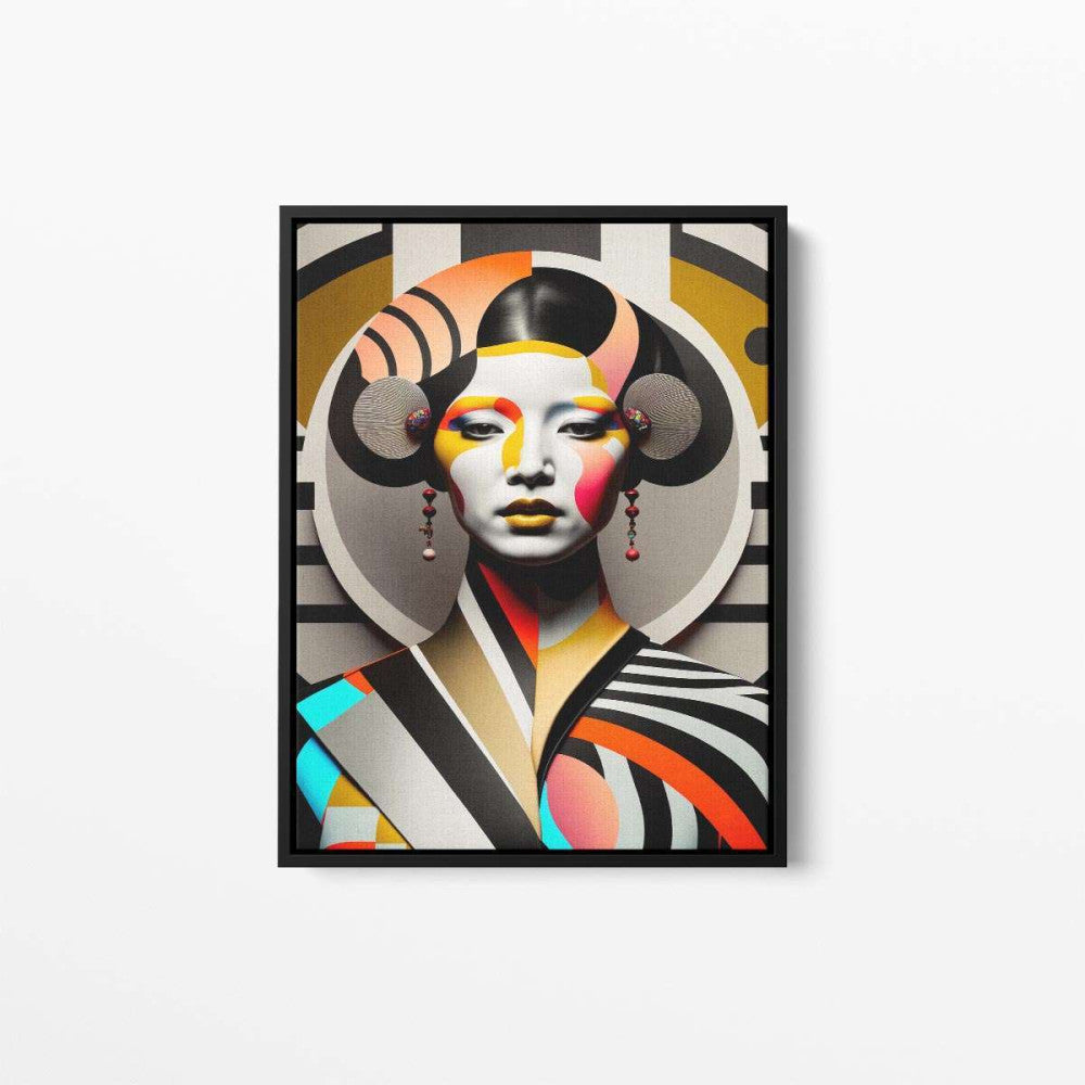 Bauhaus Oriental Lady 04 Abstract Fashion Canvas