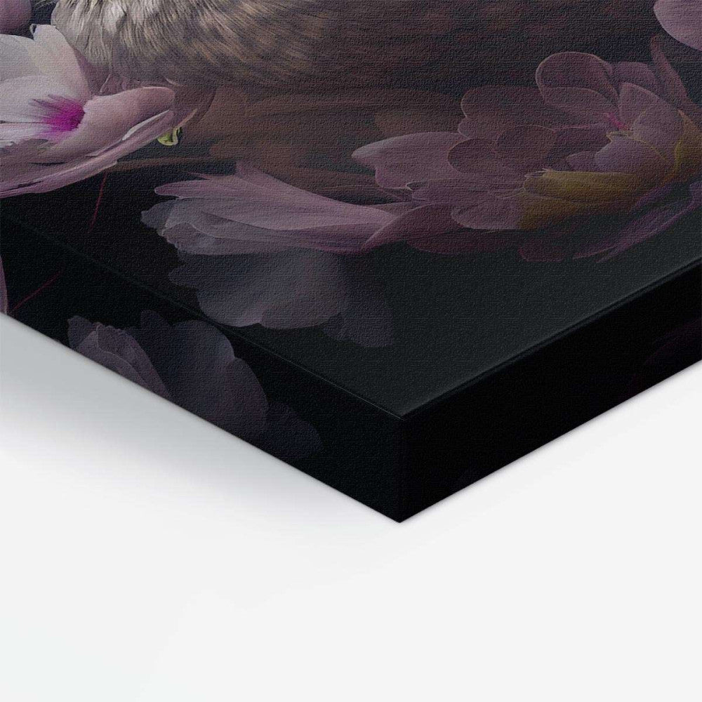 Bird Floral Still Life Portrait 004 Duck Animal Canvas