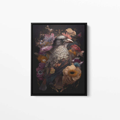 Bird Floral Still Life Portrait 006 Animal Canvas