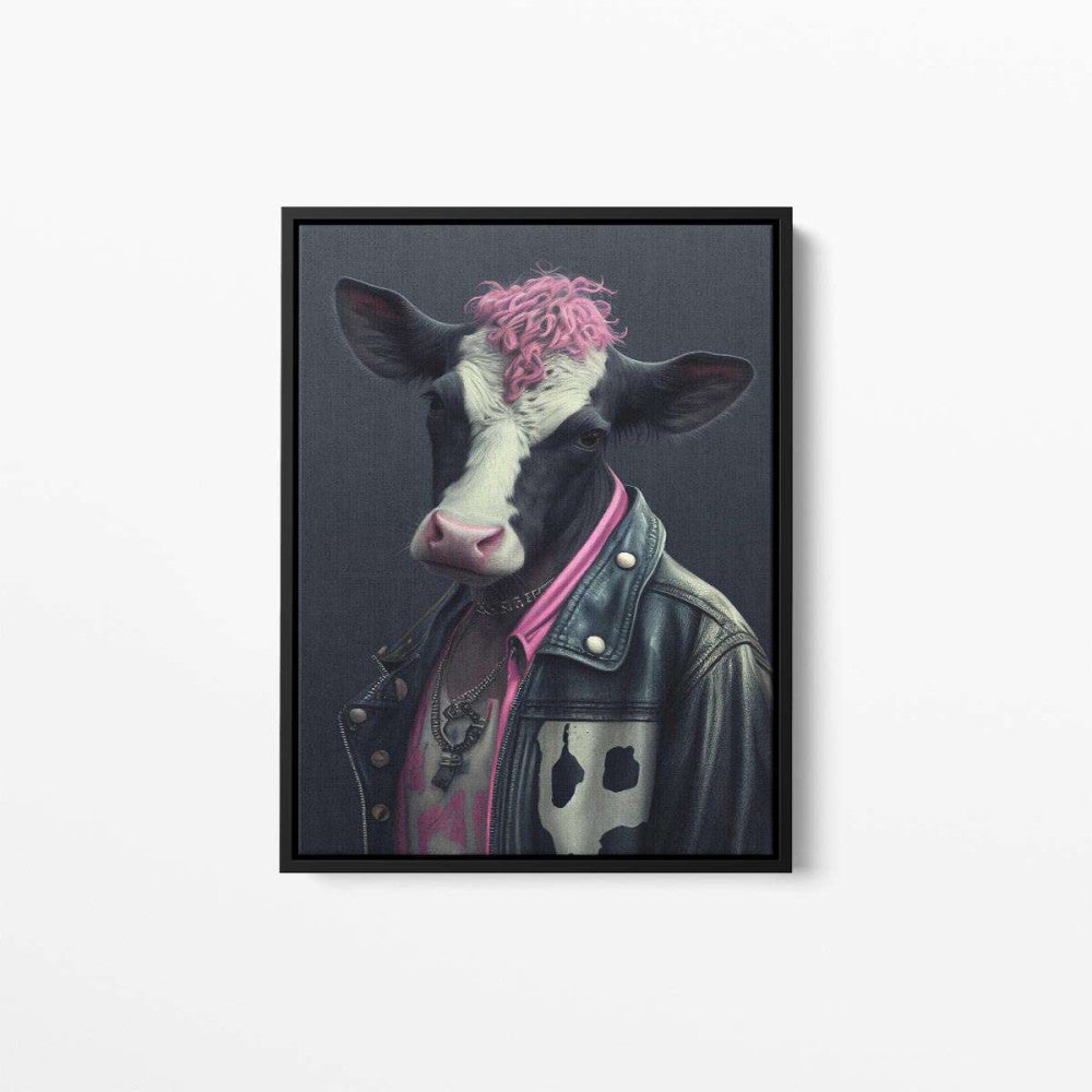 Calvin The Cow Animal Canvas