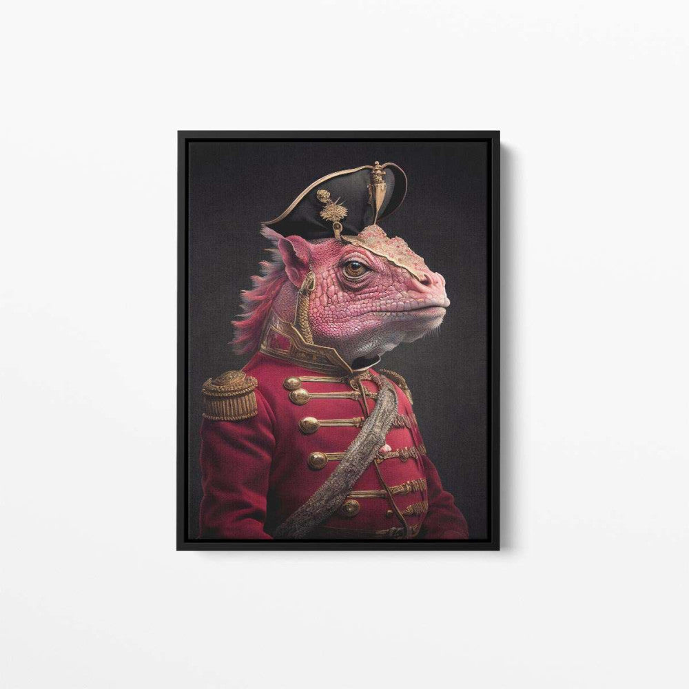 Carl The Cameleon Animal Canvas