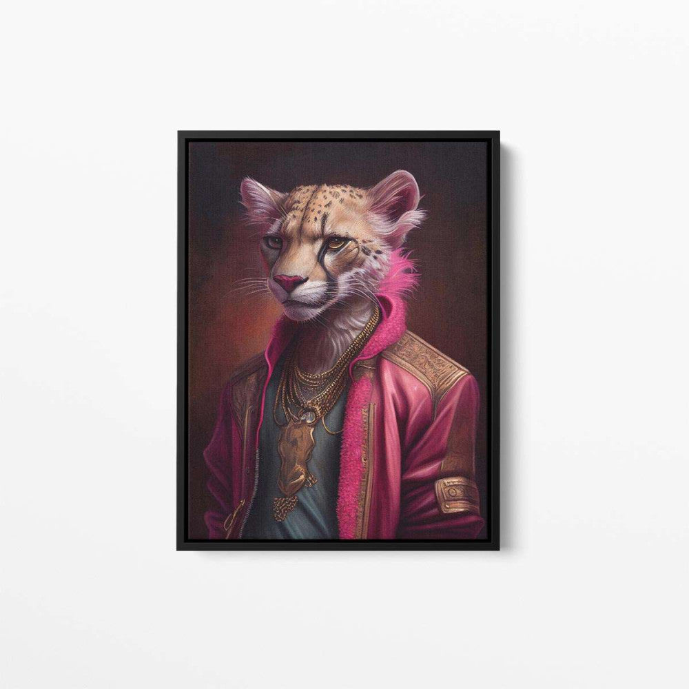 Carrie The Cheetha Animal Canvas