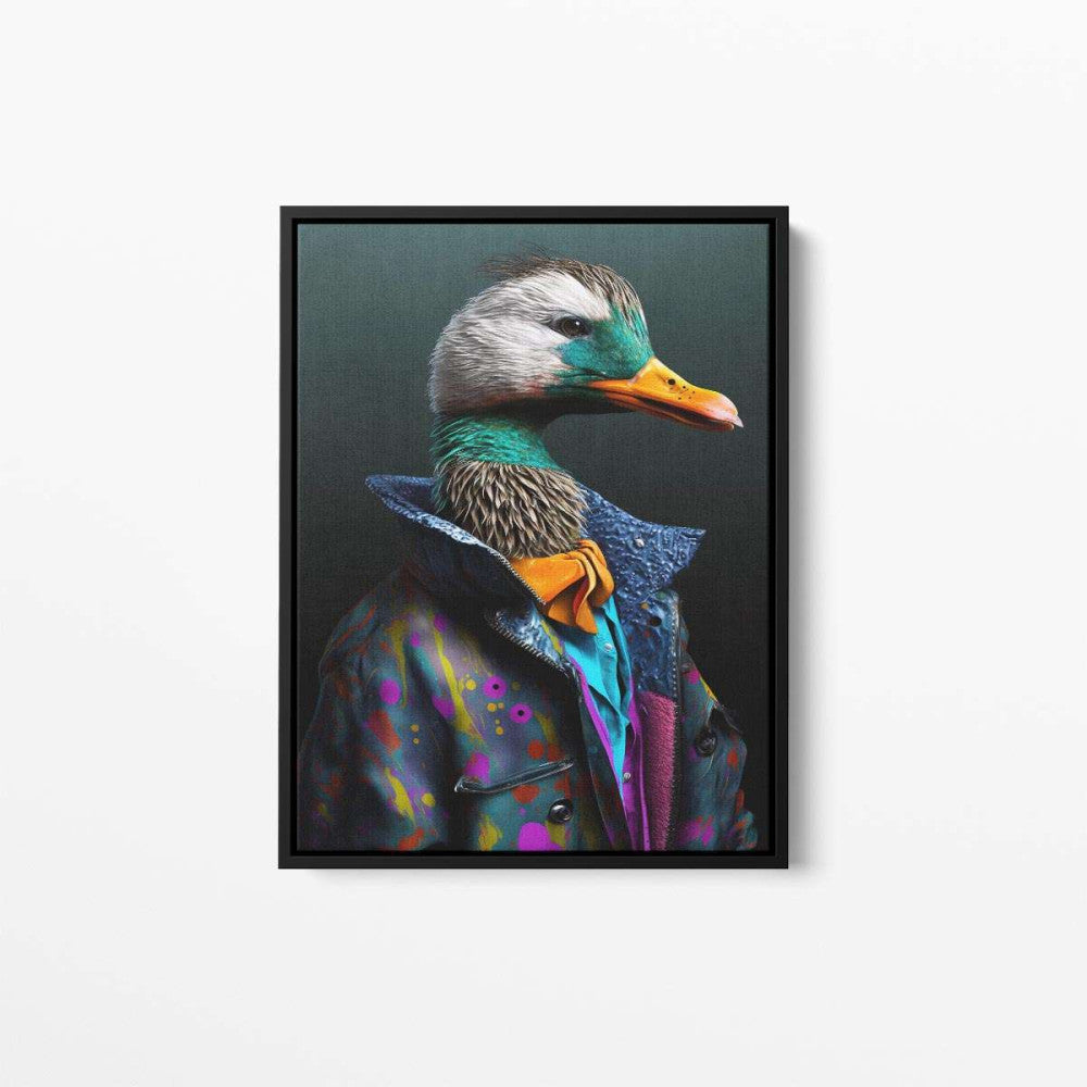 Derek The Duck Animal Canvas