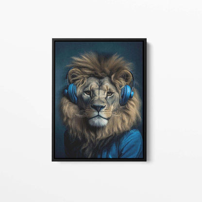 DJ Liam The Lion Animal Canvas