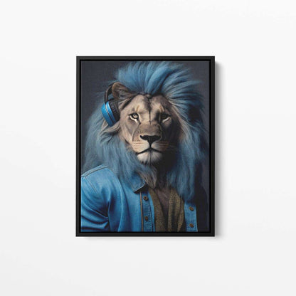 DJ Lionel The Lion Animal Canvas