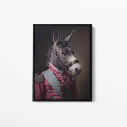 Don Quixote of La Mancha Donkey Animal Canvas