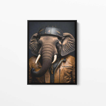 El The Elephant Animal Canvas