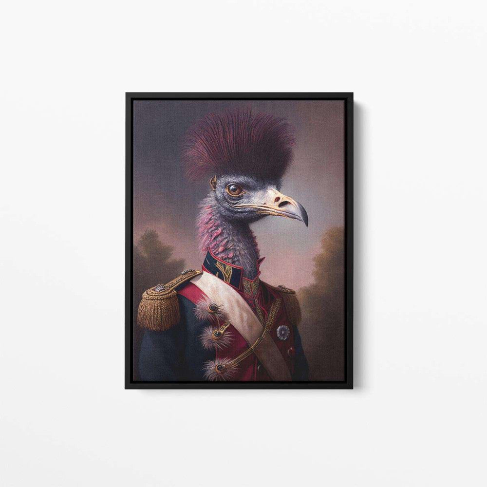 Ernest The Emu Animal Canvas