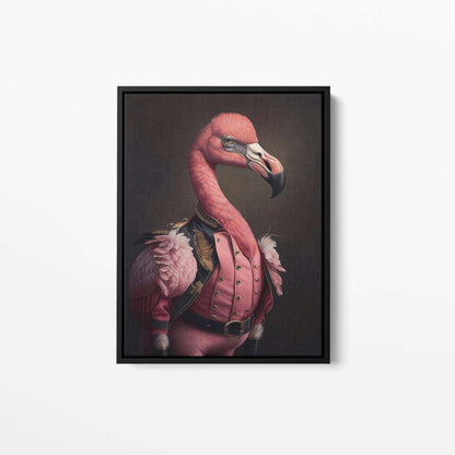 Felix The Flamingo Animal Canvas