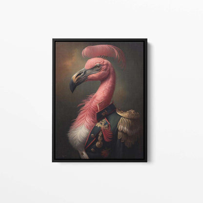 Frances The Flamingo Animal Canvas