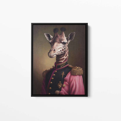 General Gerald Giraffe Animal Canvas