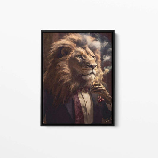 Gent Lion Animal Canvas