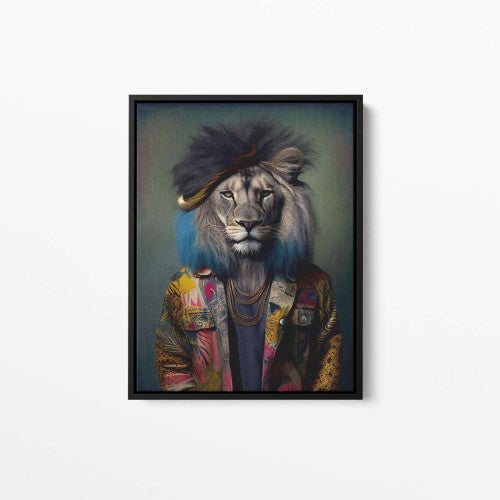 Hip Hop Lion Animal Canvas