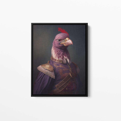 Hussar Chicken Animal Canvas