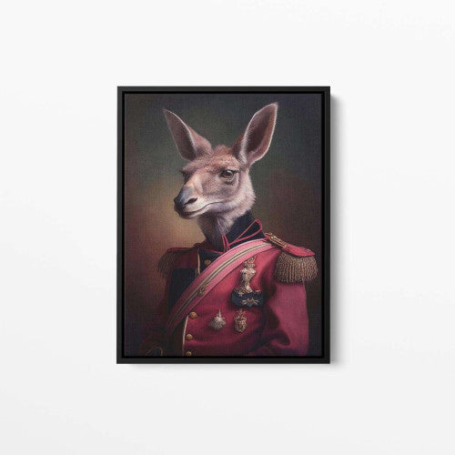 Keanu The Kangaroo Animal Canvas