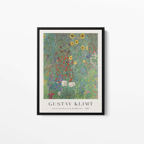 Klimt Floral 1907 Abstract Canvas