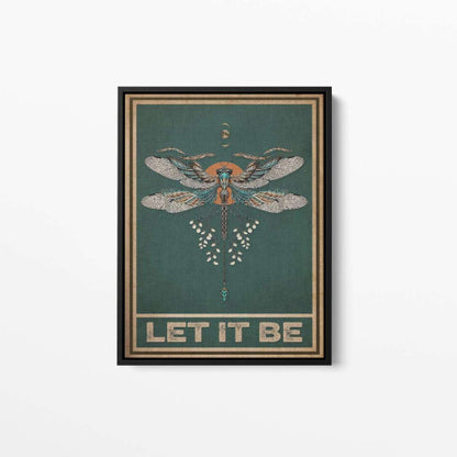 Let It Be Typography Canvas